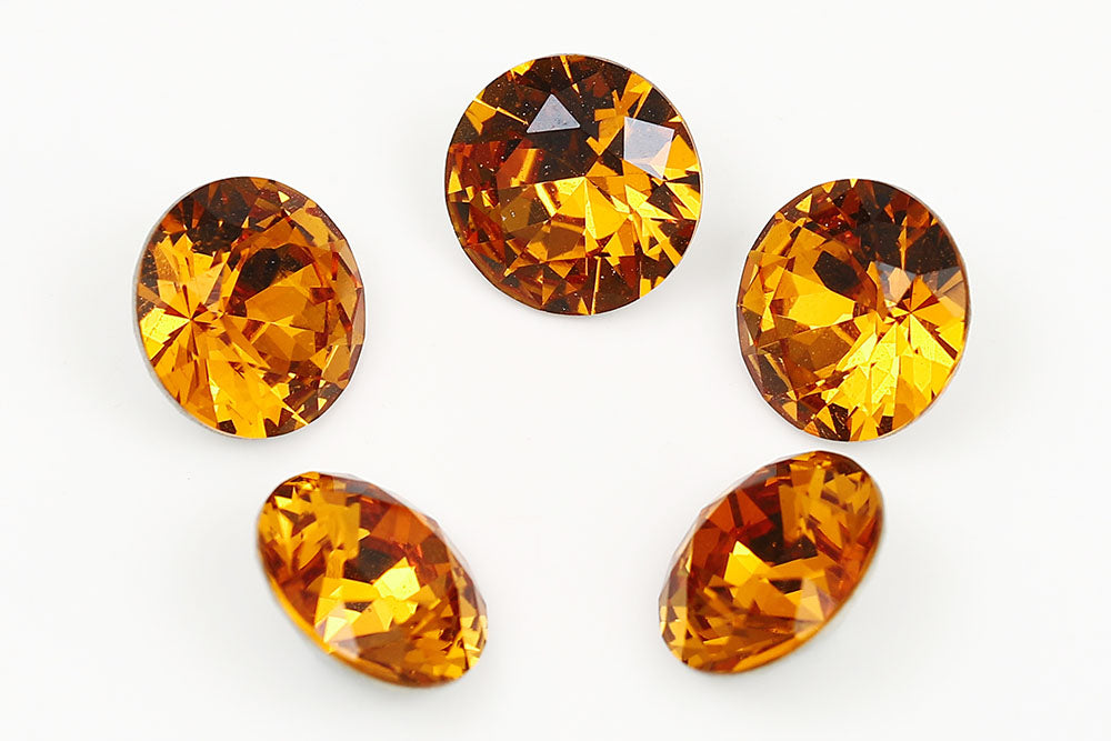 Galaxy Crystal Fancy Round Stone Topaz Rhinestone Multi Size