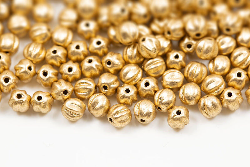 Melon 4mm Czech Glass Beads Col.00030-01710