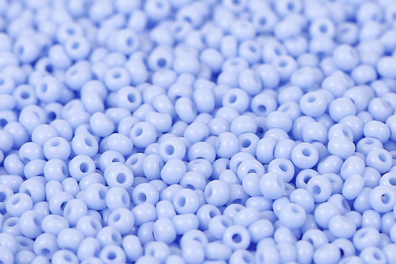 Preciosa Rocailles 8/0 Opaque Pale Blue col.33000