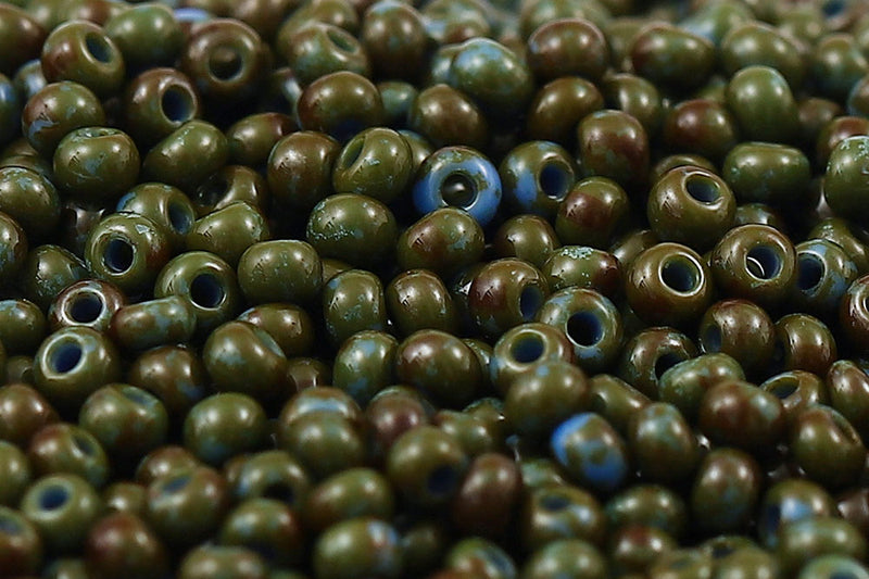 Preciosa Rocailles 11/0 Opaque Blue Travertin col.39940