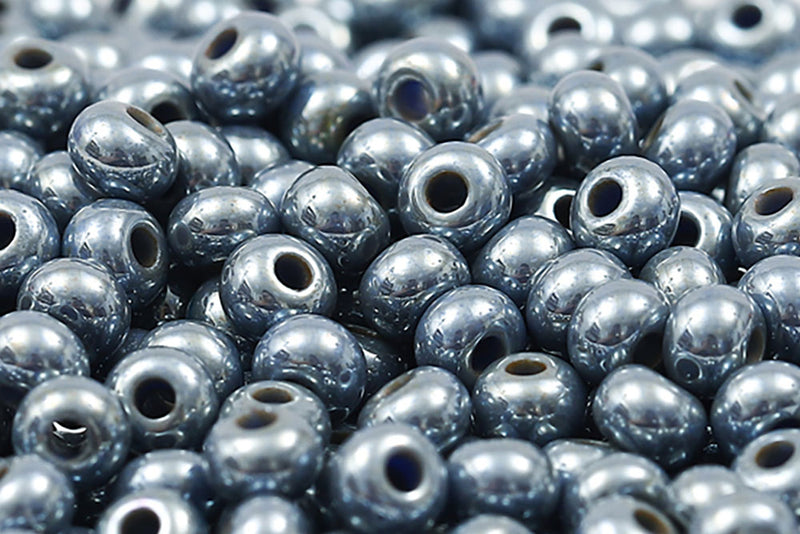 Preciosa Rocailles 11/0 Gray Blue Lustered col.33021