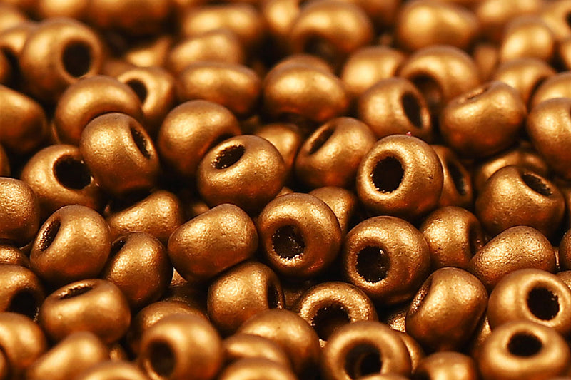 Preciosa Rocailles 11/0 Bronze Gold Matt col.01740