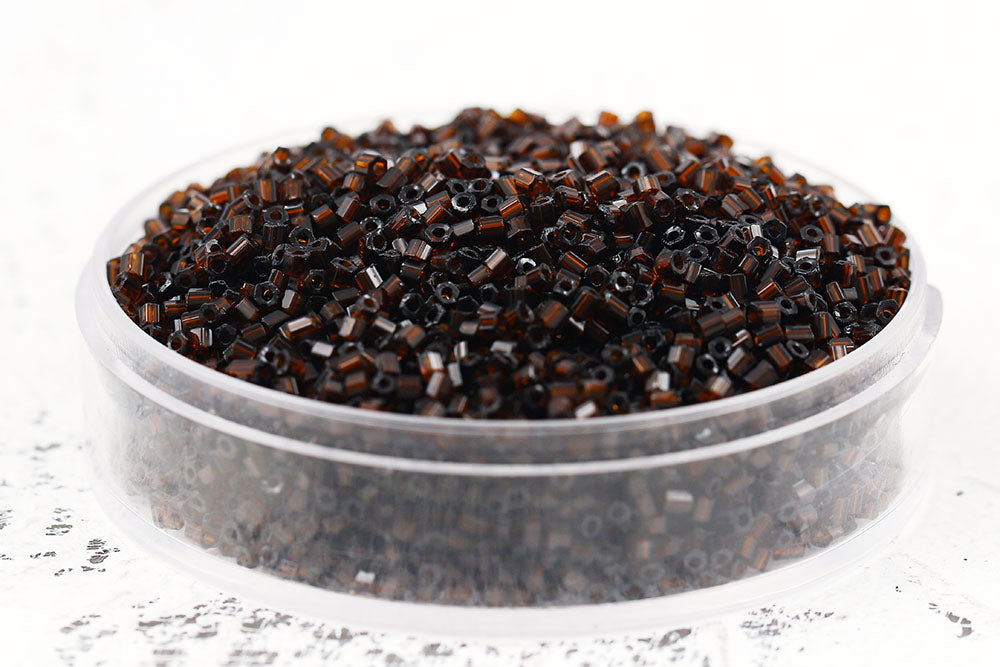 Preciosa 2-Cut 11/0 Transparent Rootbeer col.10140