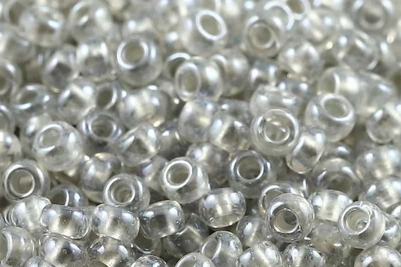 Preciosa Rocailles 8/0 Pearl Pastel Silver Lining col.382PD