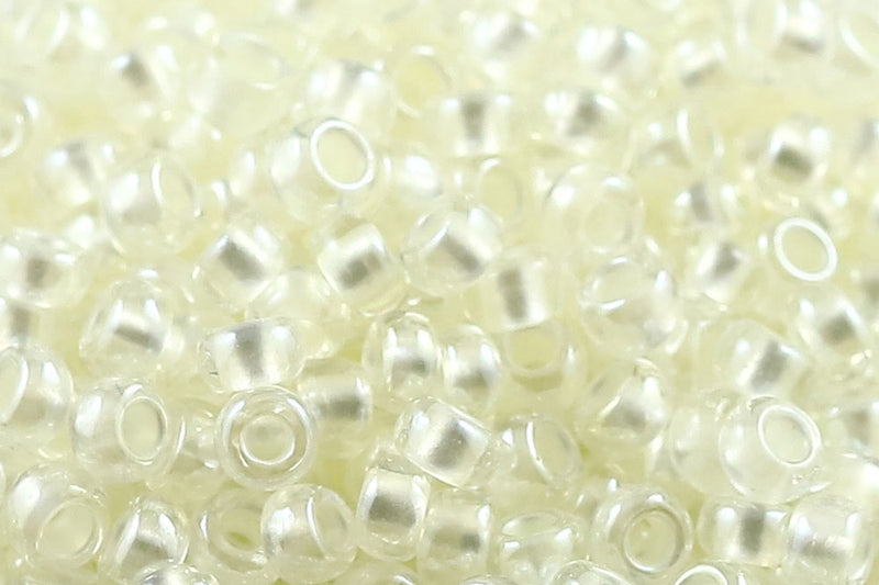 Preciosa Rocailles 8/0 Pearl Pastel White Lining col.382PI