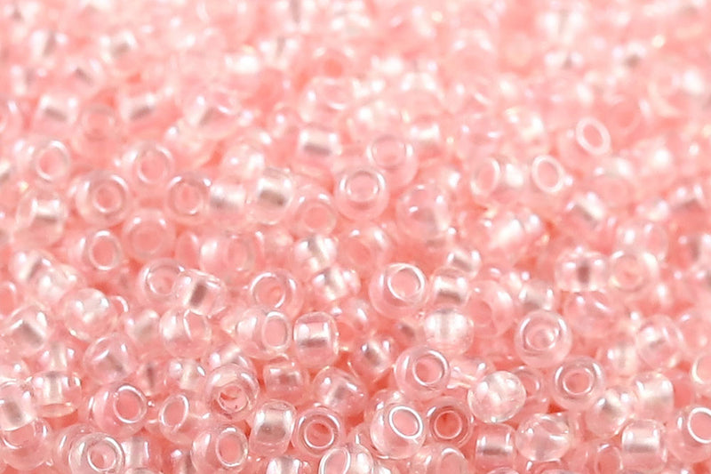 Preciosa Rocailles 11/0 Pearl Pastel Pink Lining col.382PP