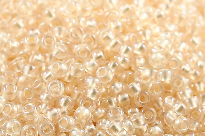 Preciosa Rocailles 11/0 Pearl Pastel Peach Lining col.382PS