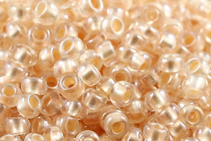 Preciosa Rocailles 6/0 Pearl Pastel Peach Lining col.382PS