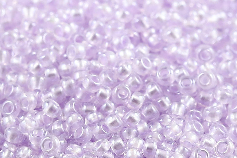 Preciosa Rocailles 11/0 Pearl Pastel Violet Lining col.382PV