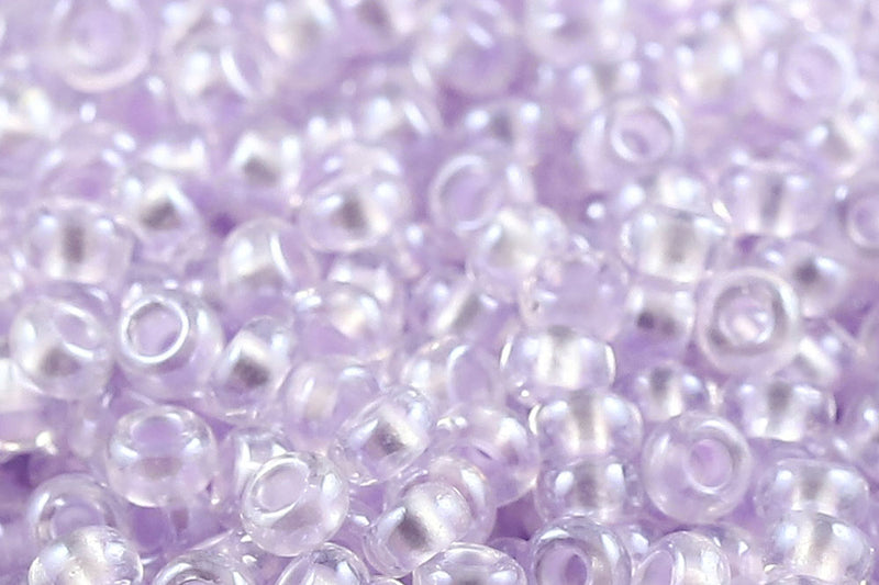 Preciosa Rocailles 6/0 Pearl Pastel Violet Lining col.382PV