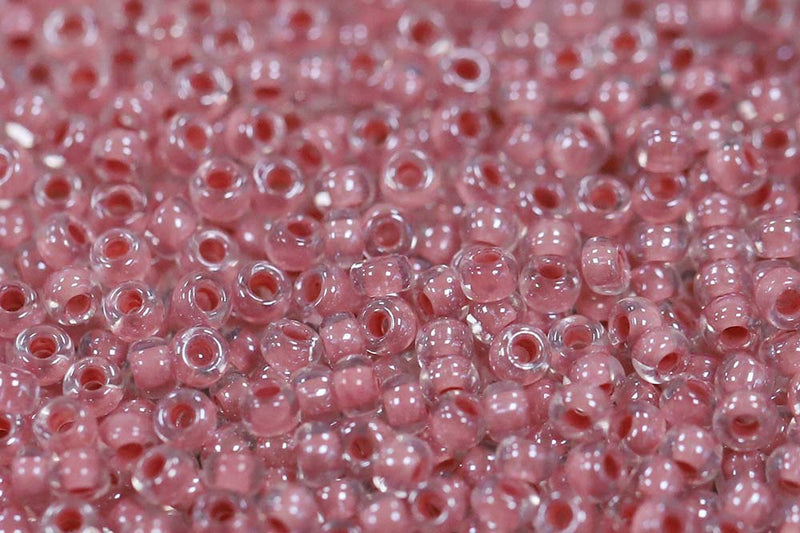 Preciosa Rocailles 10/0 Crystal Peach Lined col.38695