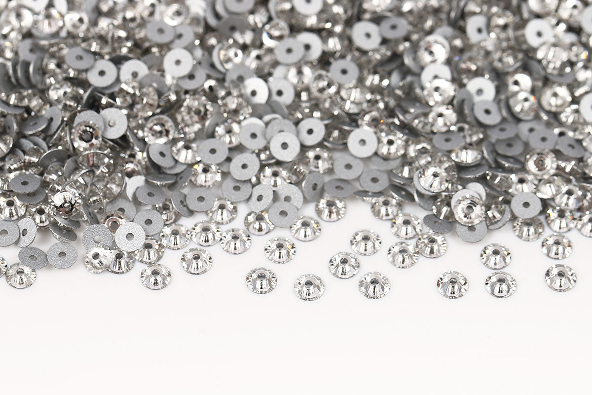 Preciosa Sew On Crystals Center Hole Flatback Crystal