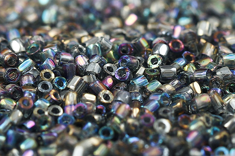 Preciosa 3-Cut 12/0 Transparent Gray Rainbow col.41010