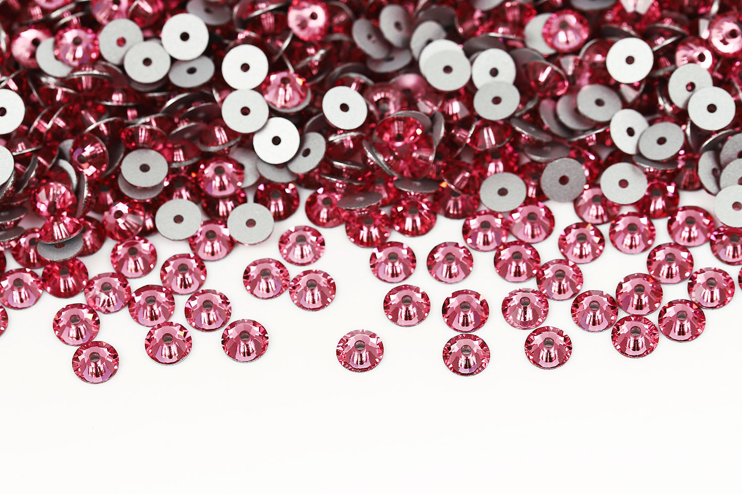 Preciosa Sew On Crystals Center Hole Flatback Rose