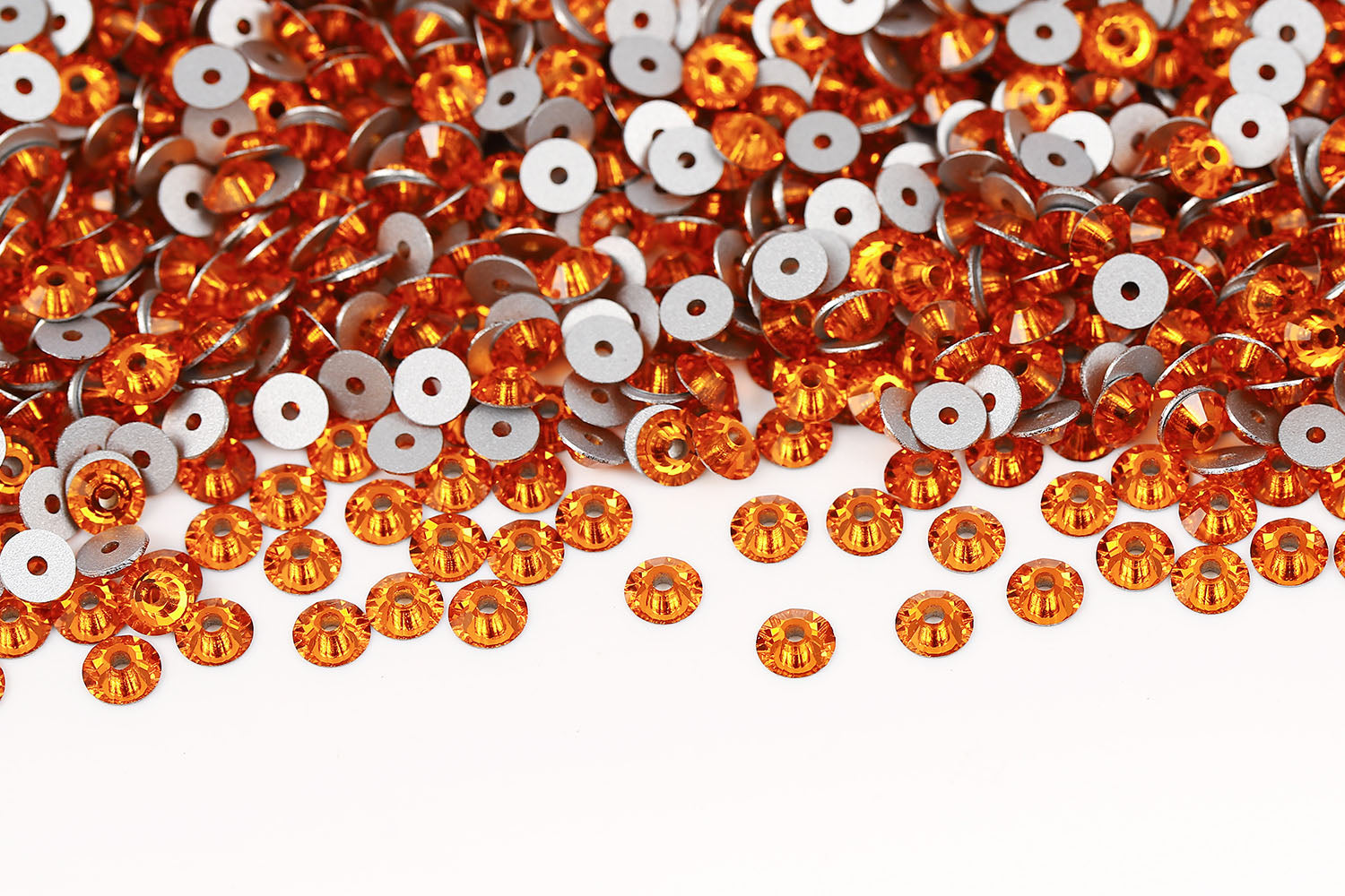 Preciosa Sew On Crystals Center Hole Flatback Sun