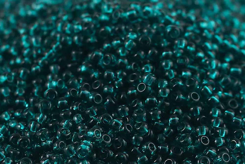 Preciosa Rocailles 11/0 Transparent Teal Green col.50710