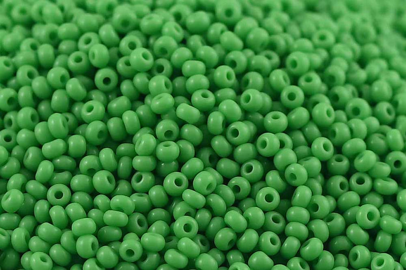 Preciosa Rocailles 11/0 Opaque Light Green col.53210