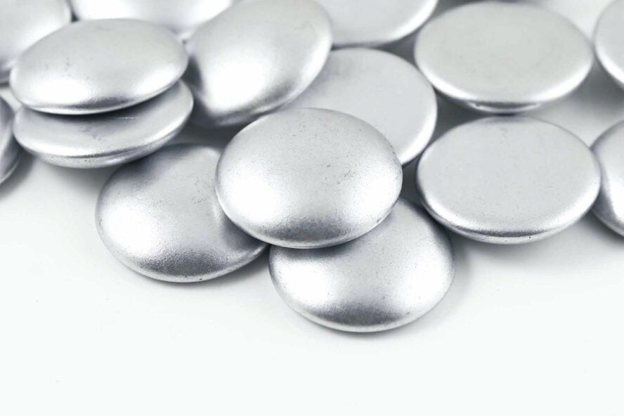 Cabochons 25mm Crystal Vintage Aluminium Nonporous Czech Glass Beads