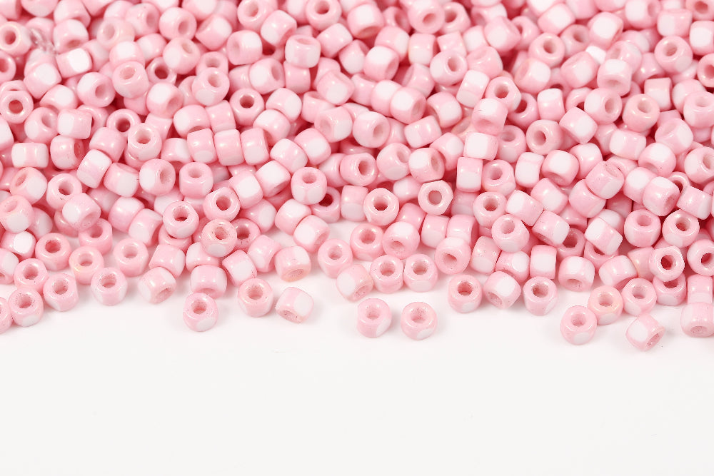 Matubo 3 Cut 6/0 Crystal Lila Luster Czech Seed bead