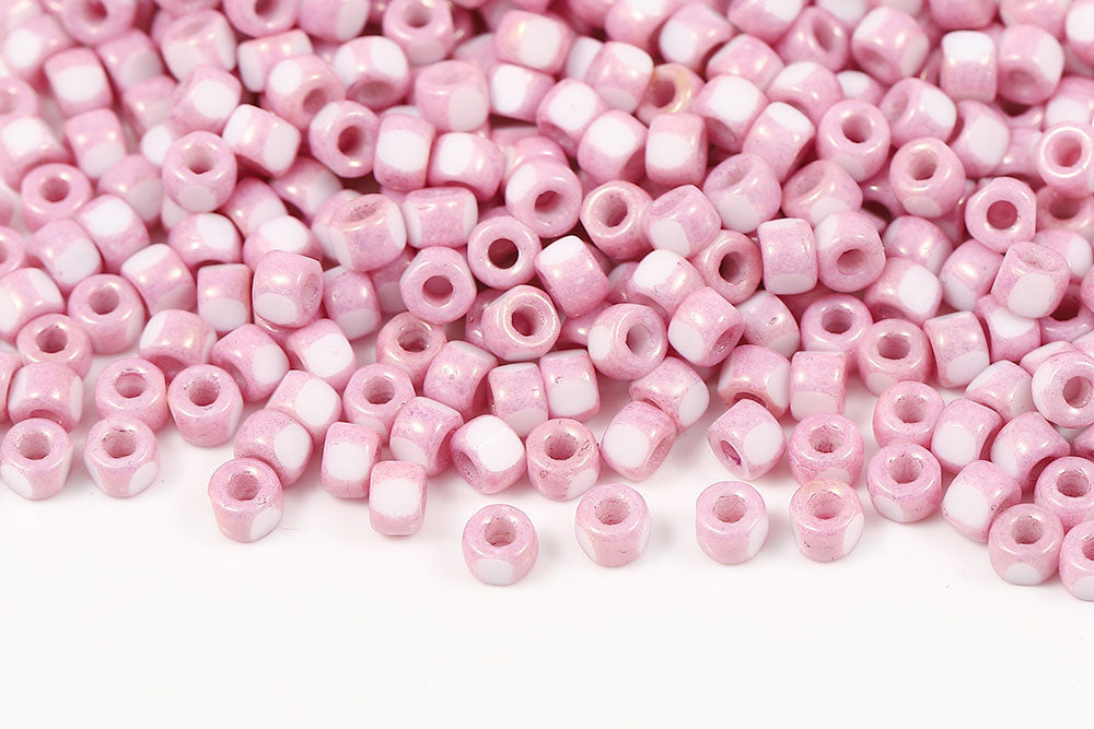 Matubo 3 Cut 6/0 Vega On Chalk Czech Seed beads