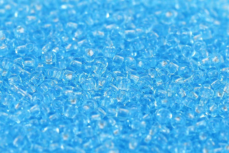Preciosa Rocailles 11/0 Transparent Light Aquamarine col.60000