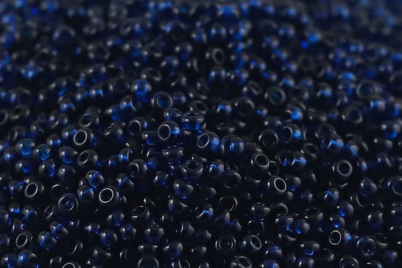 Preciosa Rocailles 11/0 Transparent Indicolite col.60100