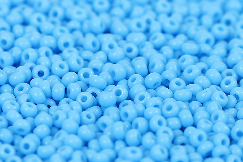 Preciosa Rocailles 6/0 Opaque Turquoise Blue col.63020