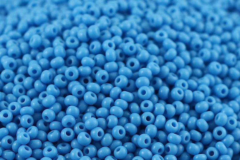Preciosa Rocailles 11/0 Opaque Turquoise Blue col.63050