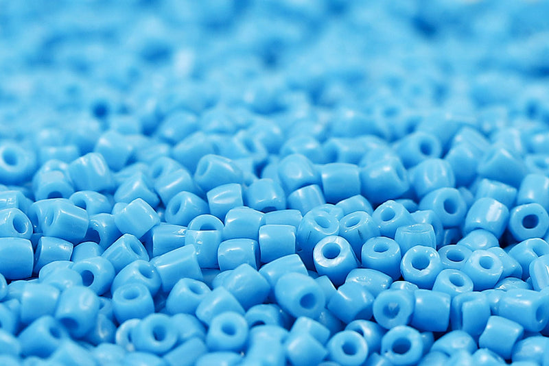 Preciosa 3-Cut 12/0 Opaque Turquoise Blue col.63050