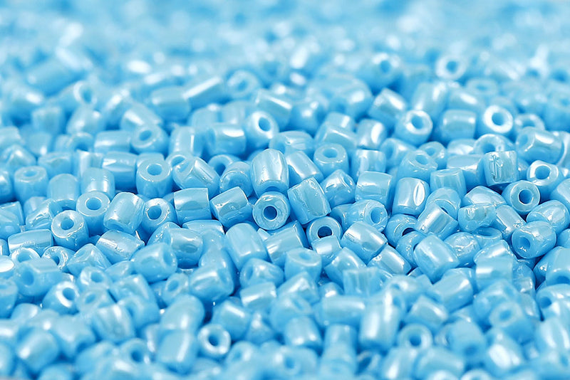 Preciosa 3-Cut 12/0 Opaque Aqua Lustered col.68020