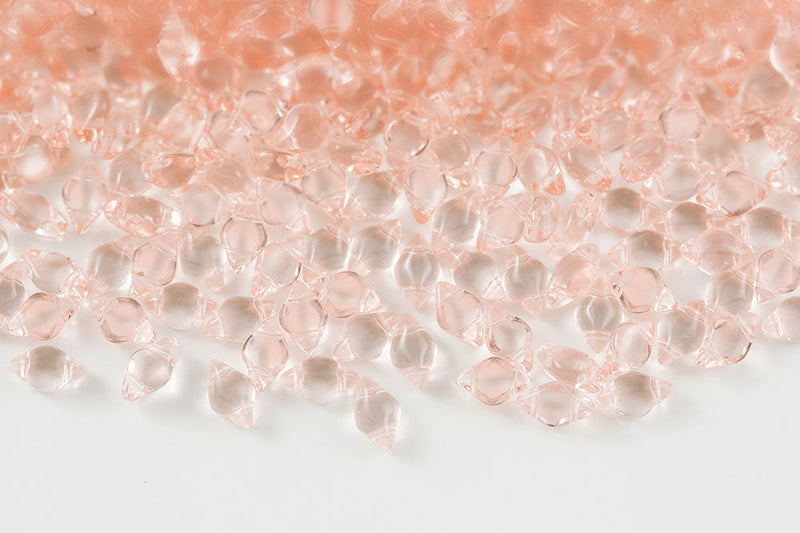 Gemduo 8×5mm Rosaline 2-Hole Czech Beads
