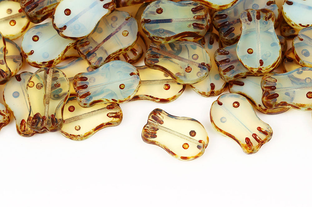 Fish 19×12mm 1-Hole Czech Glass Beads Col.81000T