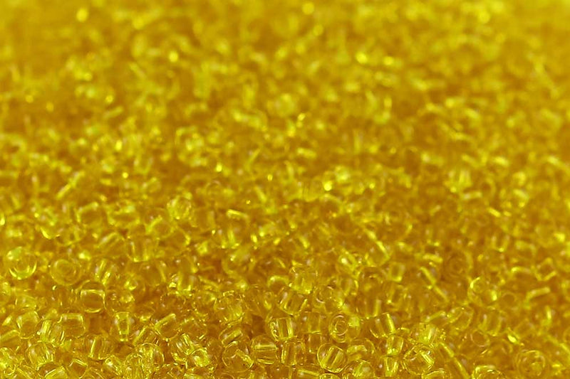 Preciosa Rocailles 10/0 Transparent Yellow col.80010