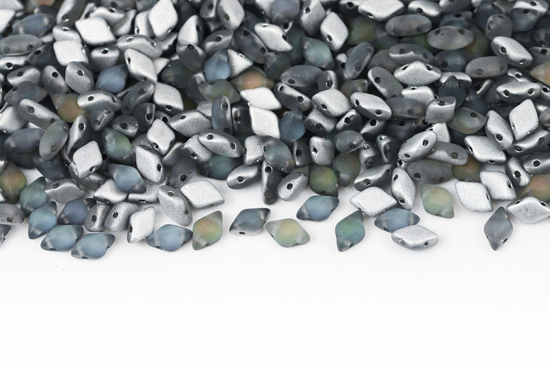 Gemduo 8×5mm Backlit Utopia Mat 2-Hole Czech Beads