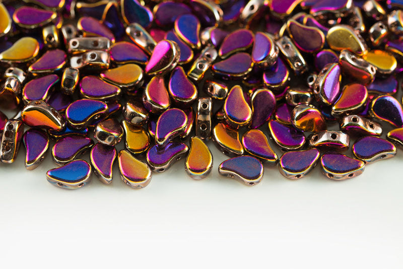 Flatduo 8×5mm Crystal Sliperit Full 2-Hole Czech Beads