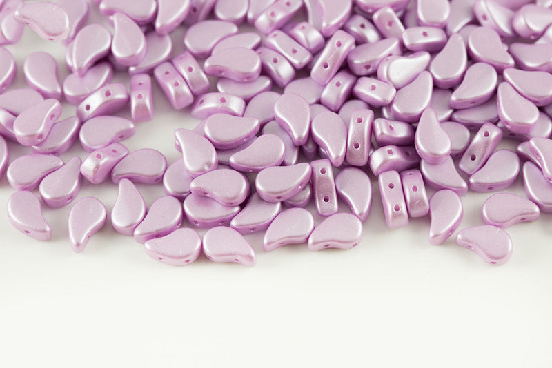 Flatduo 8×5mm Pastel Light Rose 2-Hole Czech Beads