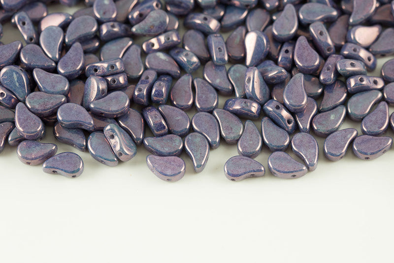Flatduo 8×5mm Vega On Chalk 2-Hole Czech Beads