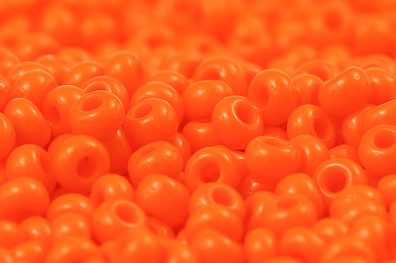 Preciosa Rocailles 8/0 Opaque Dark Orange col.93140