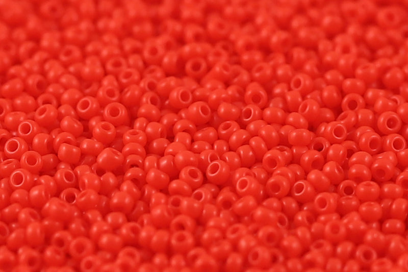 Preciosa Rocailles 11/0 Opaque Red Coral col.93170