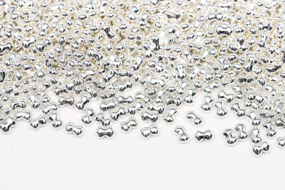 Butterfly 3×4mm Silver Plated 1-Hole Czech Beads