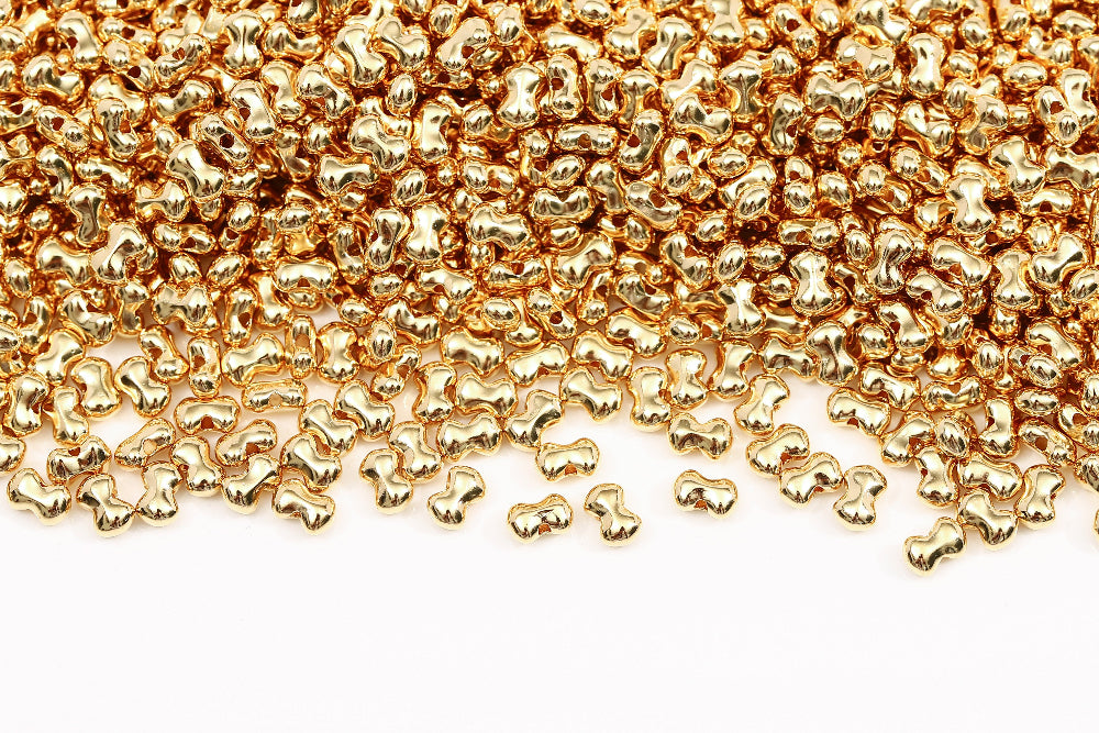 Butterfly 3×4mm Gold Plated 1-Hole Czech Beads