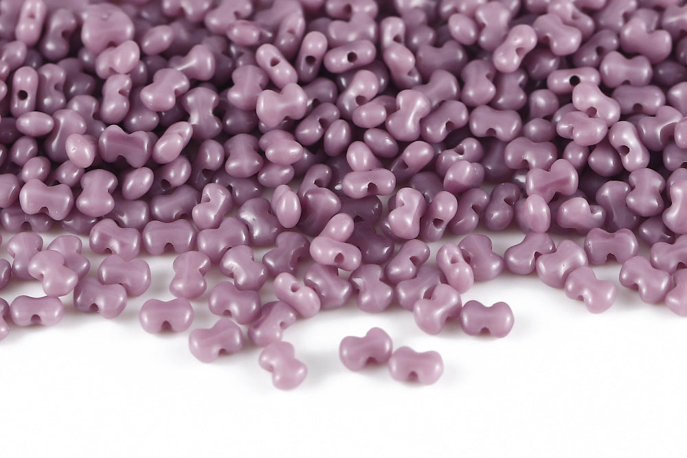 Butterfly 3×4mm Opalque Violet 1-Hole Czech Beads
