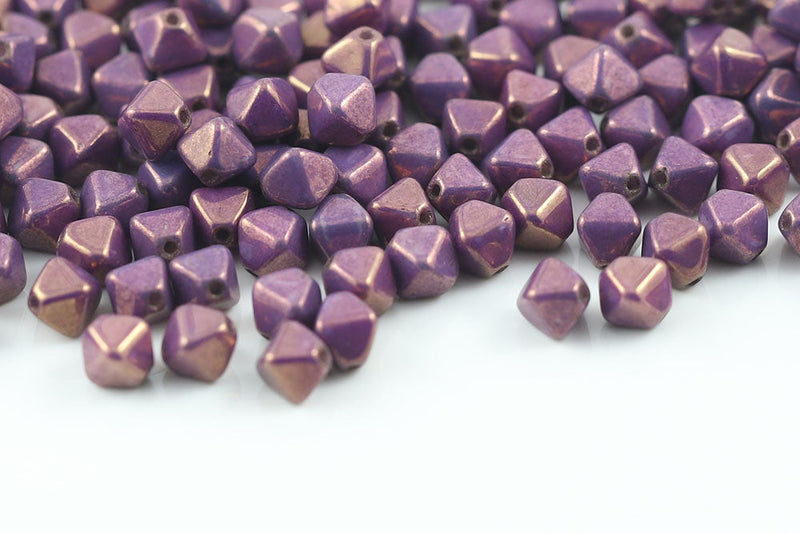 Bicone 4×4mm Vega On Chalk 1-hole Czech Beads
