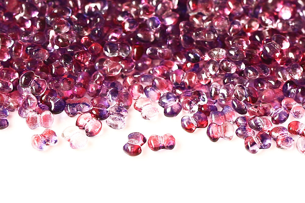 Butterfly 3×4mm Summer Purple 1-Hole Czech Beads
