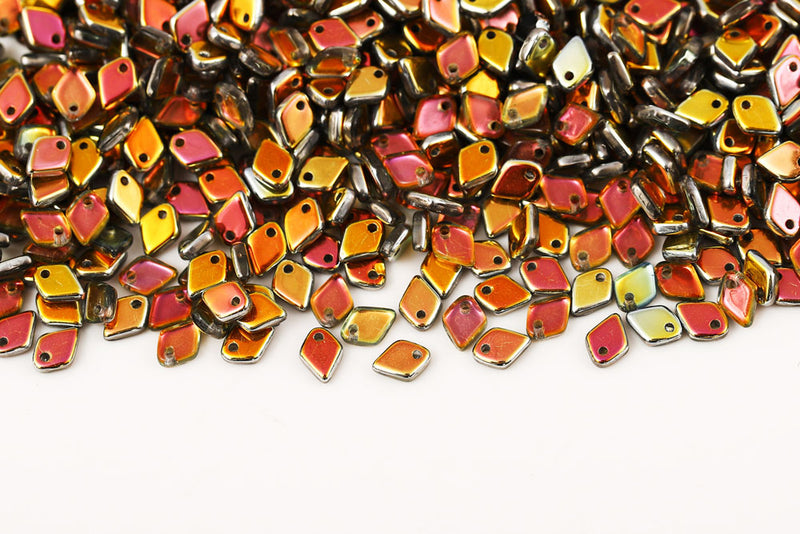 Dragon 1.5×5mm Crystal Marea 1-Hole Czech Beads