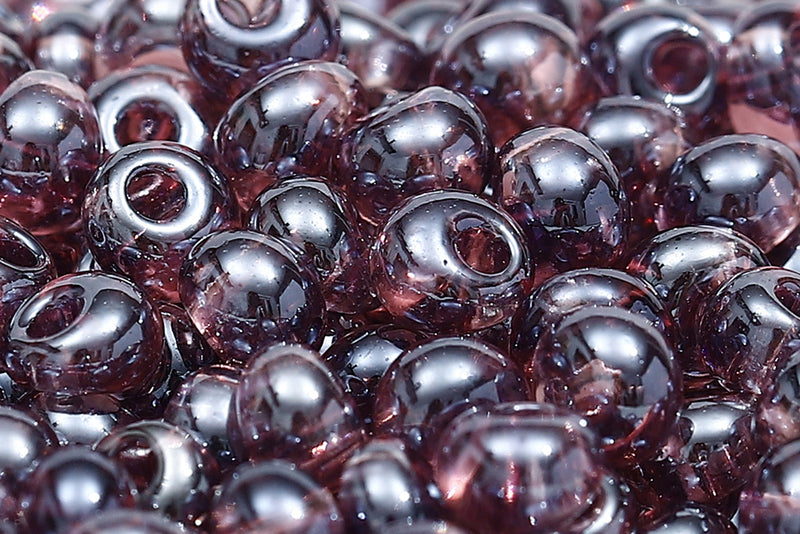 Preciosa Drops 5/0 Transparent Lt.Amethyst Luster col.26010
