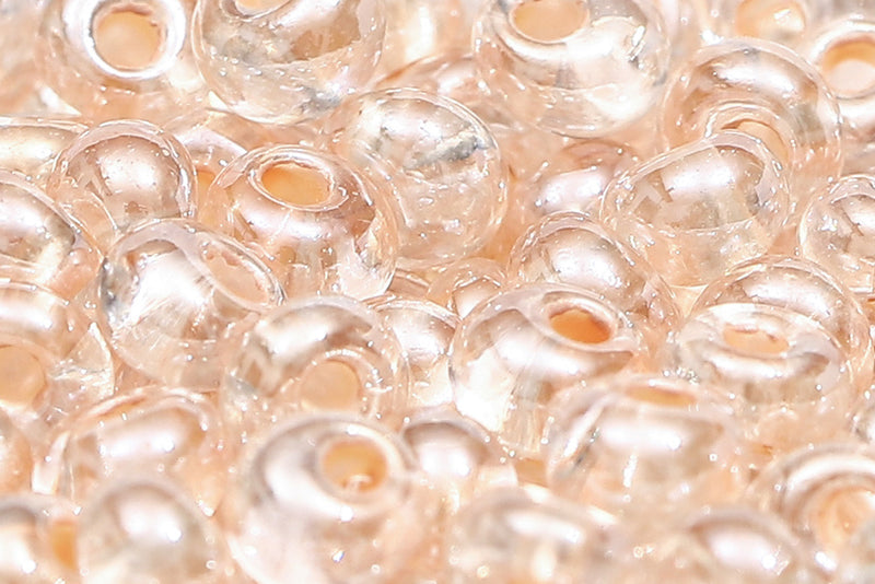 Preciosa Drops 5/0 Pearl Pastel Peach Lining col.382PS