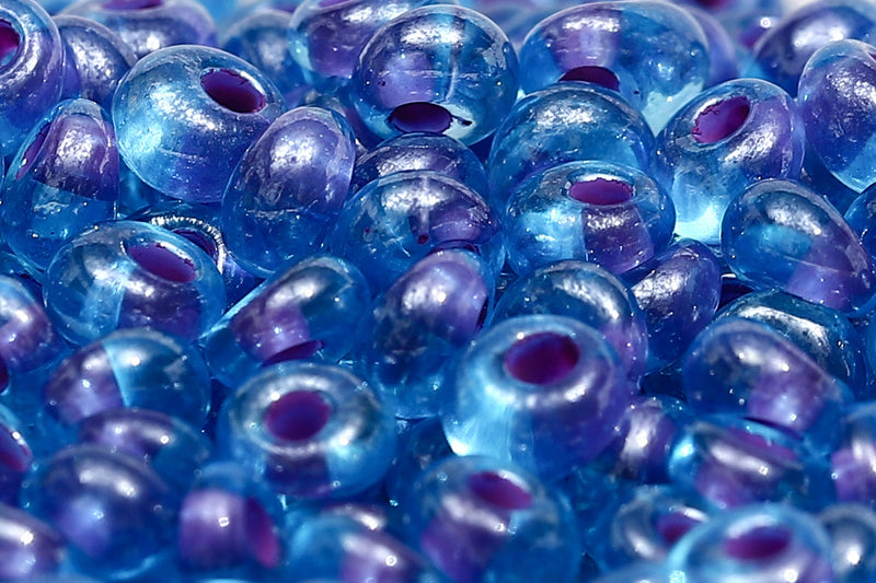 Preciosa Drops 5/0 Blue Flower Bud col.61328