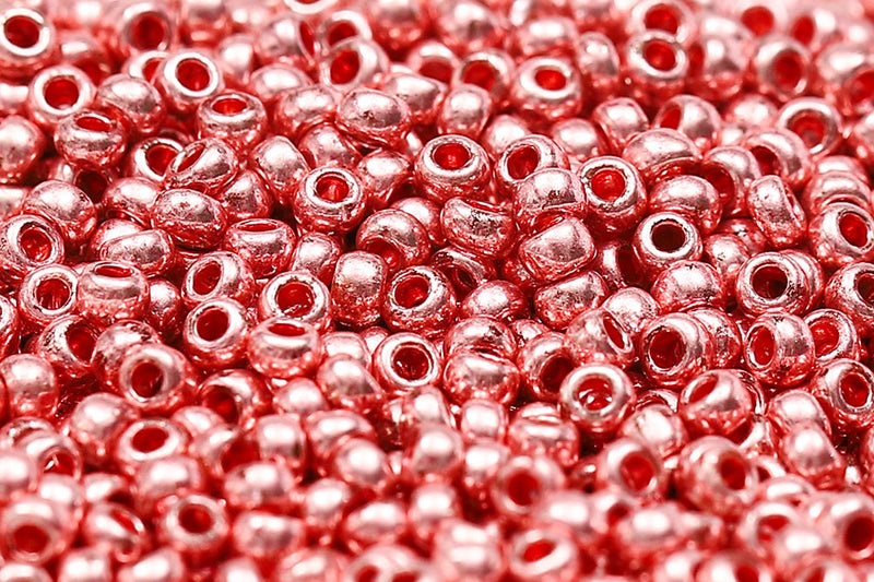Preciosa Rocailles 11/0 Rose Metallic Dyed Col.18595