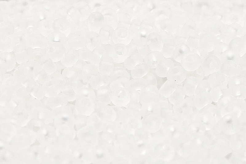 Preciosa Rocailles 11/0 Transparent Crystal Matt col.00050M